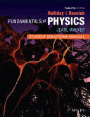 Physics, Student Solutions Manual, 12th Edition