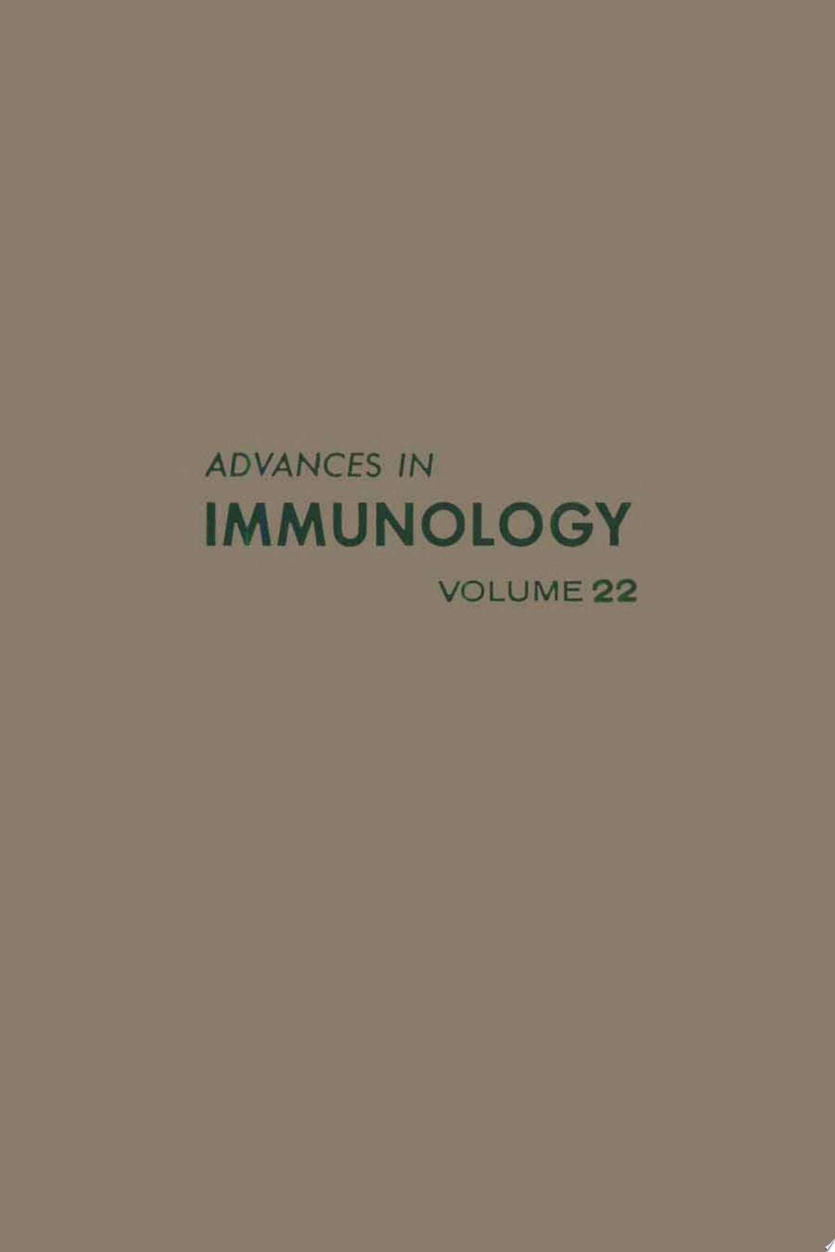 Advances in Immunology